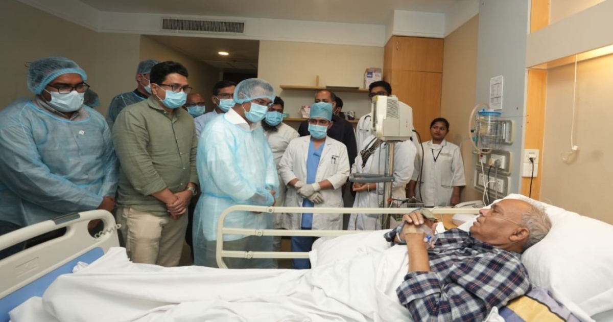 রিজভীর শয্যাপাশে তারেক রহমান