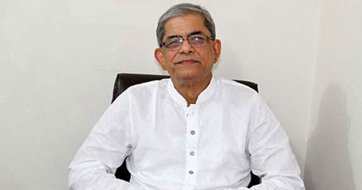 নিজের পাড়াতেই ভোট দেবেন মির্জা ফখরুল ইসলাম আলমগীর