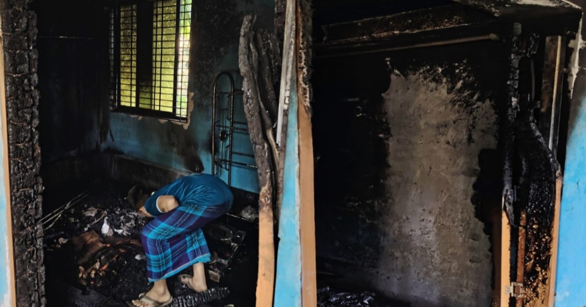 রামগঞ্জে জামায়াত কর্মীর বাড়িতে দুর্বৃত্তের আগুনে ক্ষতি প্রায় ২৫ লাখ টাকা