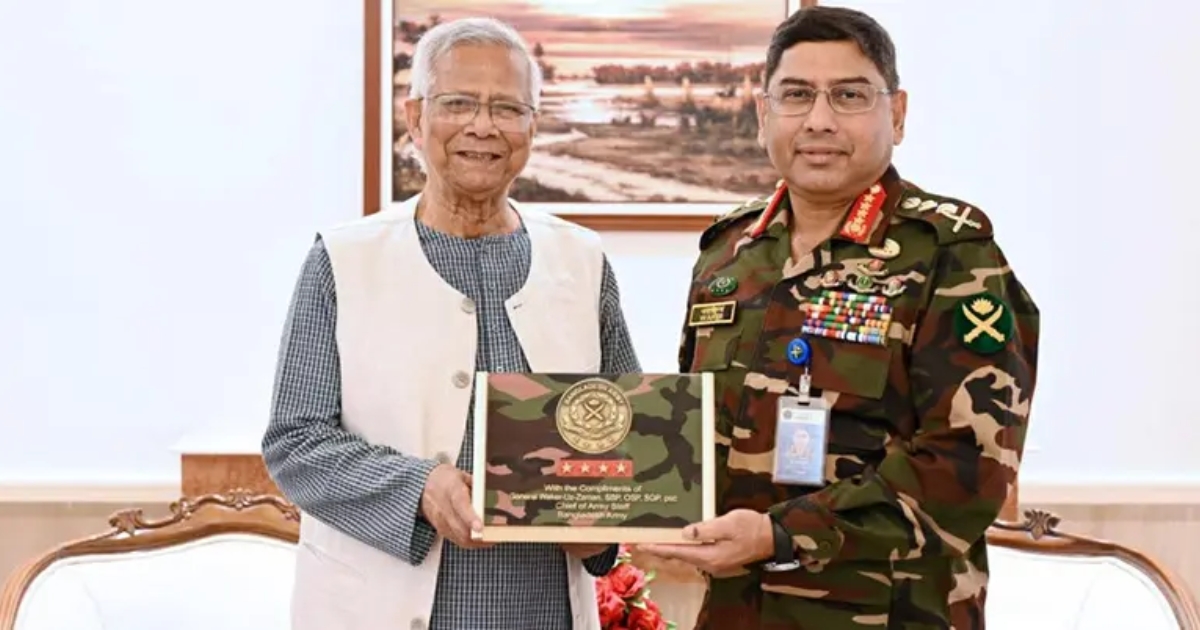 প্রধান উপদেষ্টার সঙ্গে সেনাপ্রধানের বিদায়ী সাক্ষাৎ