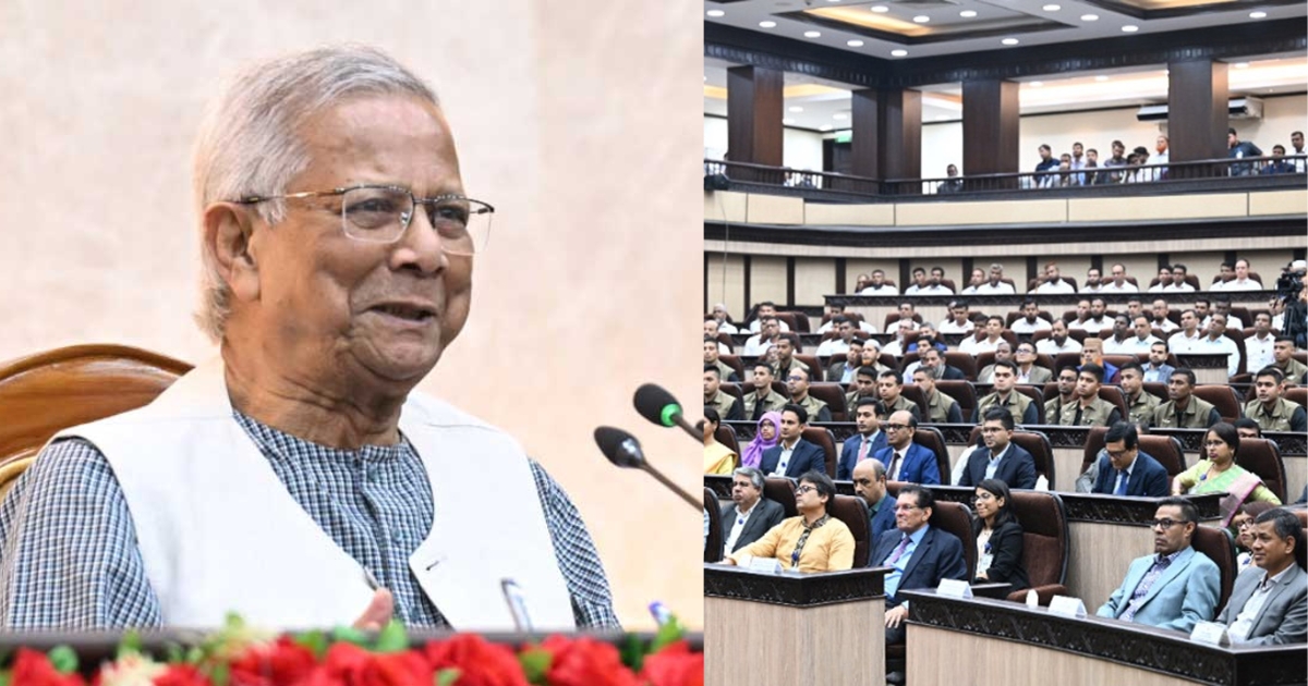 কর্মকর্তা ও কর্মচারীদের উদ্দেশে বিদায়ী ভাষণ দিলেন প্রধান উপদেষ্টা