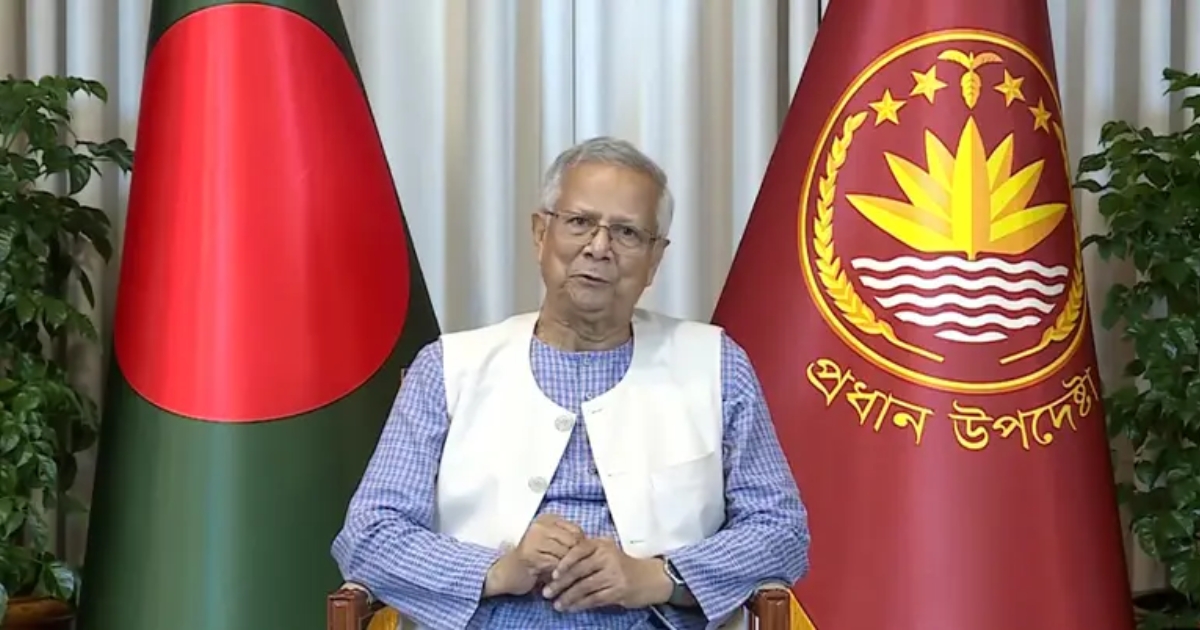 রাত ৯টা ১৫ মিনিটে জাতির উদ্দেশে ভাষণ দেবেন প্রধান উপদেষ্টা