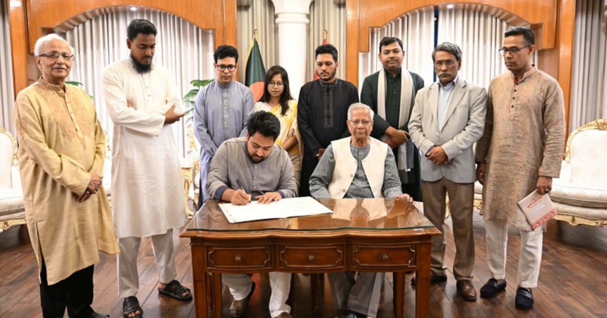 অবশেষে জুলাই জাতীয় সনদে স্বাক্ষর করলো এনসিপি