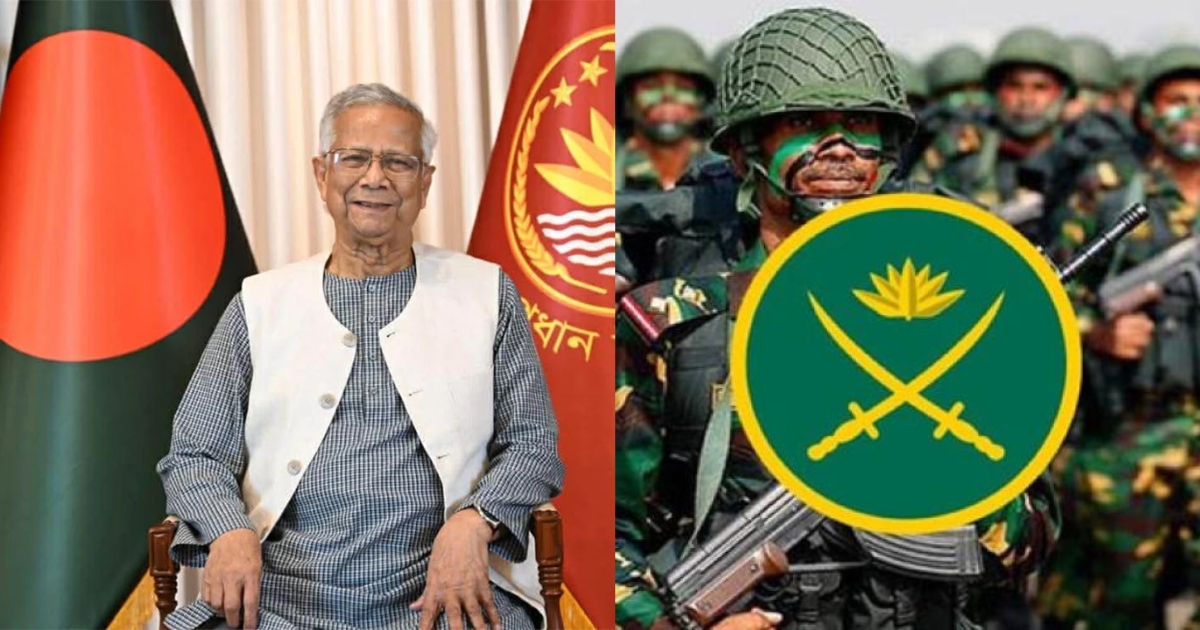 সেনাবাহিনীকে ধন্যবাদ জানালেন প্রধান উপদেষ্টা