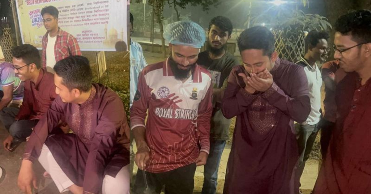 খোলা আকাশের নিচে সেহরি সারলেন সারজিস