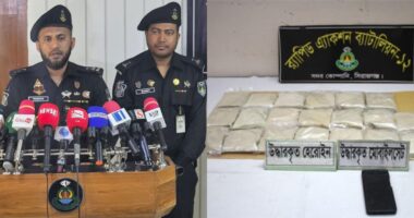 সিরাজগঞ্জে ৩ কোটি টাকার হেরোইনসহ এক মাদক কারবারিকে গ্রেফতার