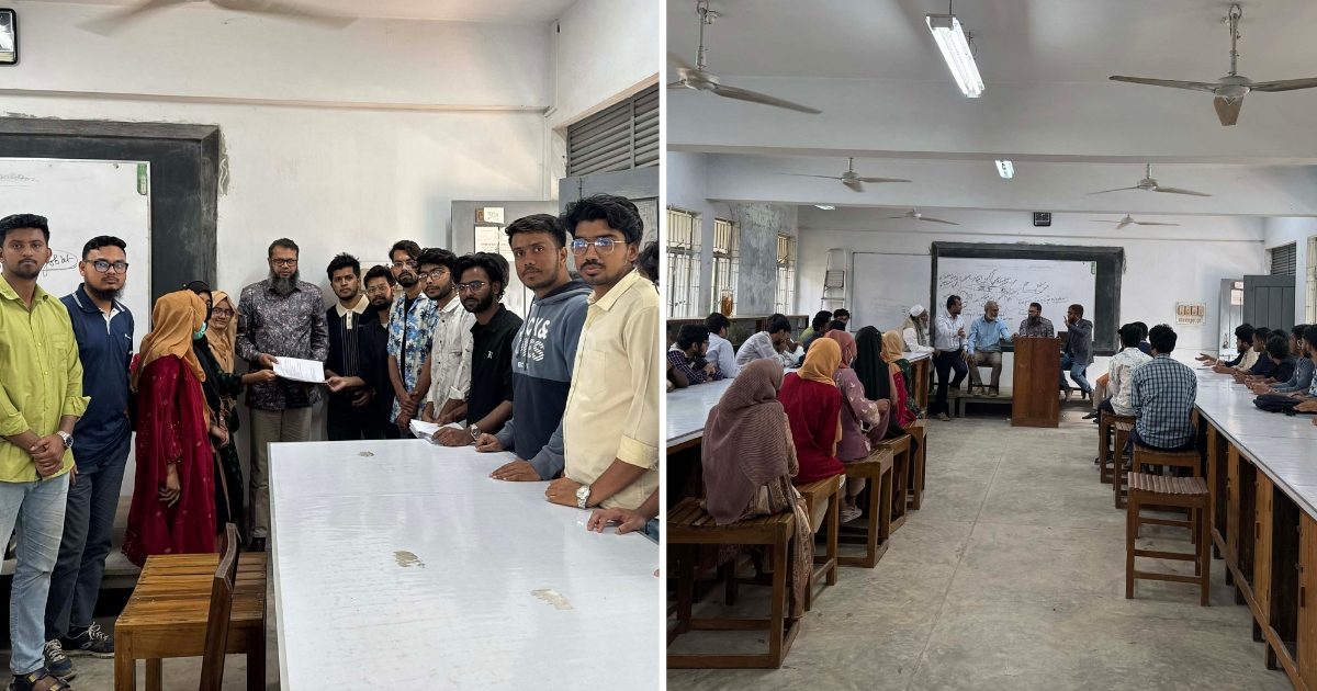 পবিপ্রবিতে ডিভিএম ডিগ্রি পুনর্বহালের দাবীতে প্রো-ভিসি বরাবর স্মারক লিপি ও মতবিনিময় সভা