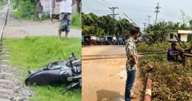 পূবাইলে ট্রেনের ধাক্কায় দুই মোটরসাইকেল আরোহীর মৃত্যু, একদিন পর নষ্ট রেলগেট সংস্কার শুরু