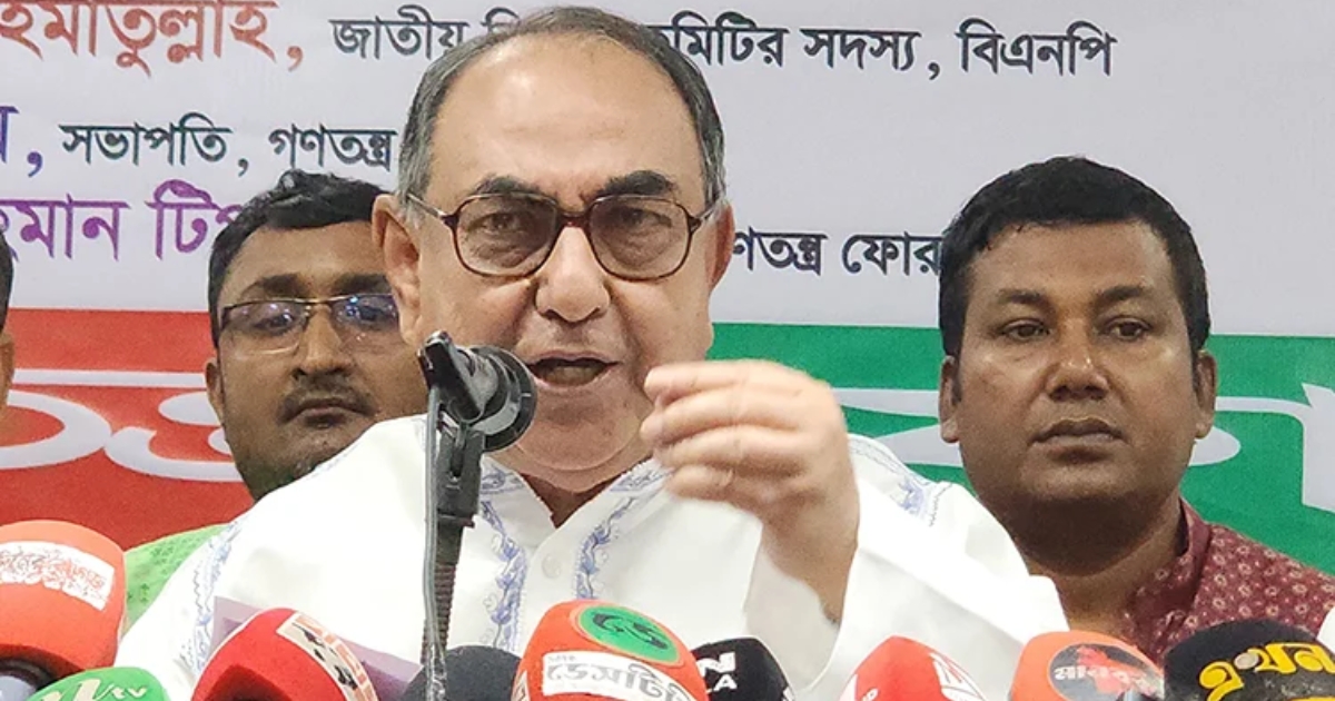 বাসার ইট খোলার জন্য আমাদের শ্রমিকের অভাব নেই, ইট খুলতে যাবেন না, হাত-পা ভাঙতে পারে : মির্জা আব্বাস