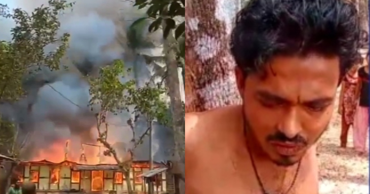 পটুয়াখালীতে মাদকের টাকার জন্য বসতঘরে আগুন দেয়া সেই যুবক আটক