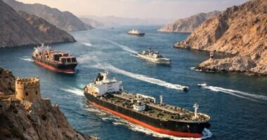 হরমুজ প্রণালিতে বাড়ছে বাণিজ্যিক জাহাজ চলাচল