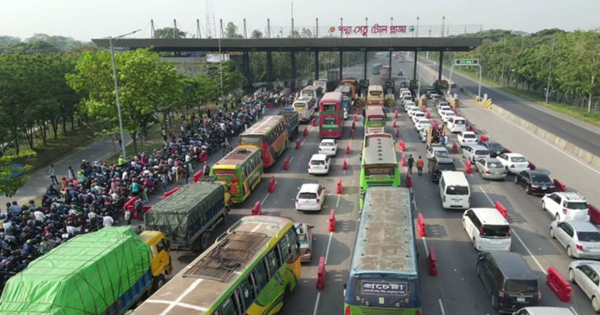 পদ্মা সেতুতে ৪৮ ঘণ্টায় ৯ কোটি টাকার টোল আদায়, যানবাহনের চাপ থাকলেও নেই ভোগান্তি