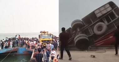 দৌলতদিয়া ফেরি ঘাটে বাস দুর্ঘটনায় নিখোঁজ ৪৫, মৃত্যু ২