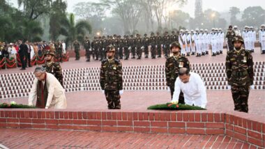 স্বাধীনতা দিবসে জাতীয় স্মৃতিসৌধে রাষ্ট্রপতি ও প্রধানমন্ত্রীর শ্রদ্ধা