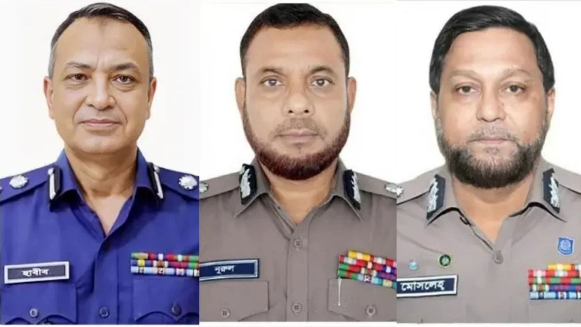 র‍্যাব, এসবি, সিআইডি, সিএমপি কমিশনারসহ পুলিশের শীর্ষ পদে পরিবর্তন