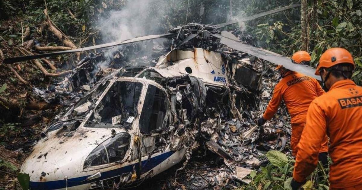 ইন্দোনেশিয়ায় যাত্রীবাহী হেলিকপ্টার বিধ্বস্ত, নিহত সবাই