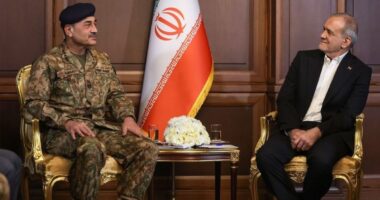 ইরানের প্রেসিডেন্টের সঙ্গে পাকিস্তানি সেনাপ্রধানের বৈঠক