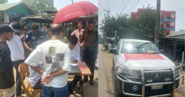 ঘাটাইলে অবৈধ যানবাহনের বিরুদ্ধে অভিযান, জরিমানা ও মোটরসাইকেল জব্দ