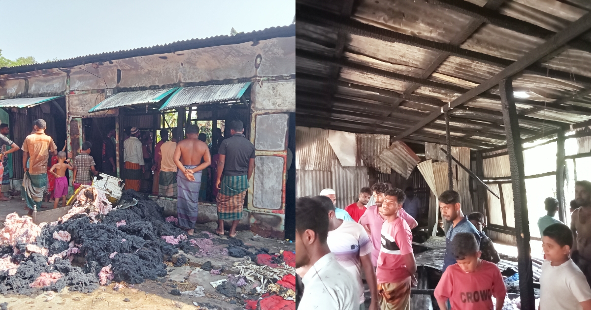 ভোলার মনপুরায় জনতা বাজারে ভয়াবহ অগ্নিকাণ্ড