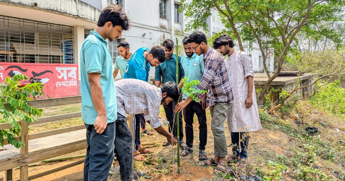 কুবি প্রেস ক্লাবের প্রতিষ্ঠাবার্ষিকী উপলক্ষে বৃক্ষরোপণ কর্মসূচি