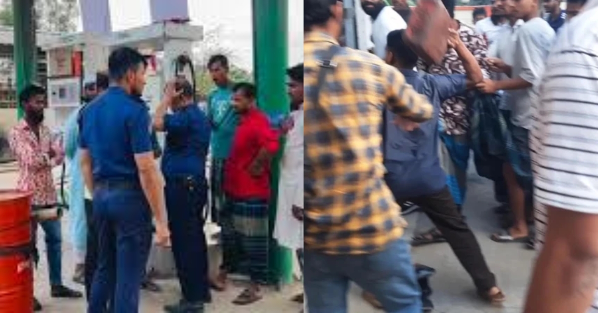 সুবর্ণচরে তেল না পেয়ে ফিলিং স্টেশনে হামলা-ভাঙচুর, আটক ২