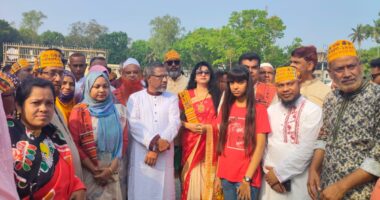 গুরুদাসপুরে উৎসবমুখর পরিবেশে বর্ণাঢ্য আয়োজনে পহেলা বৈশাখ উদযাপন