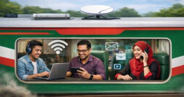 চলন্ত ট্রেনে পরীক্ষামূলকভাবে স্টারলিংক ইন্টারনেট চালু, বাস-ফেরিতেও চালুর পরিকল্পনা