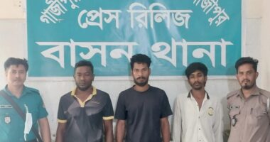 বাসন থানা পুলিশের বিশেষ অভিযানে ৩ আসামি গ্রেফতার, ইয়াবা ও গাঁজা উদ্ধার