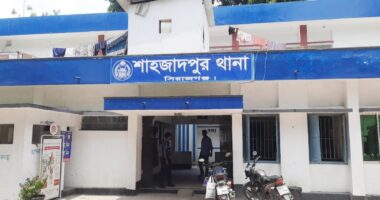 শাহজাদপুরে ছাত্রদল নেতার নেতৃত্বে থানায় হামলা, ভিডিও করায় পুলিশের ফোন কেড়ে নিয়ে ভাংচুর