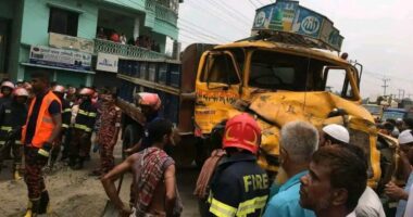 ঘাটাইলে বাস-ট্রাক মুখোমুখি সংঘর্ষ, নিহত ২