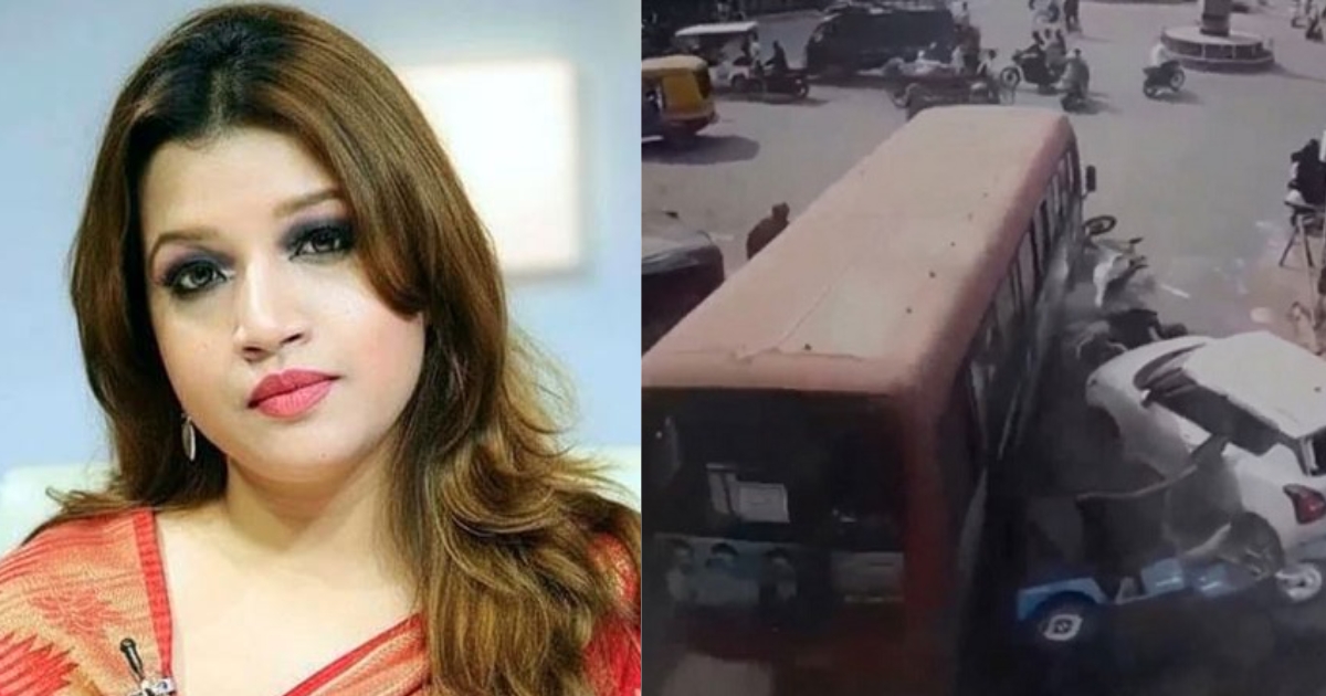 পররাষ্ট্র প্রতিমন্ত্রী শামা ওবায়েদের গাড়িতে বাসের ধাক্কা, বাস চালক গ্রেপ্তার