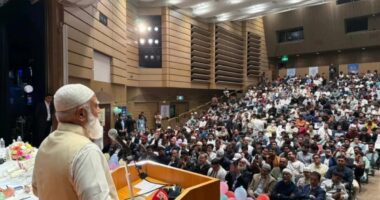টোকিওতে জামায়াত আমিরকে বর্ণাঢ্য নাগরিক সংবর্ধনা