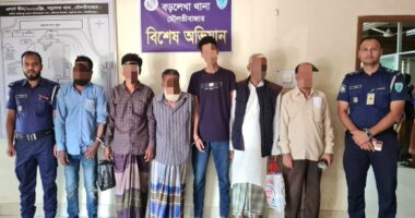 বড়লেখায় গাঁজাসহ পলাতক আসামি গ্রেপ্তার, আটক ৬